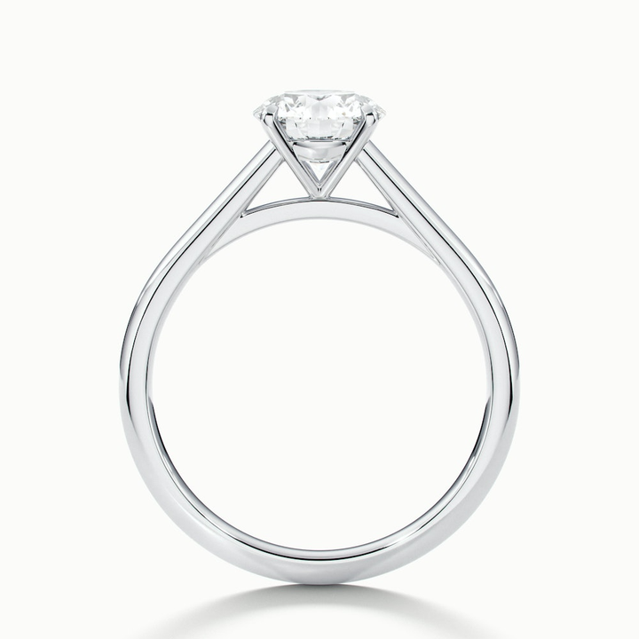 Anika 2.5 Carat Round Cut Solitaire Lab Grown Diamond Ring in 10k White Gold