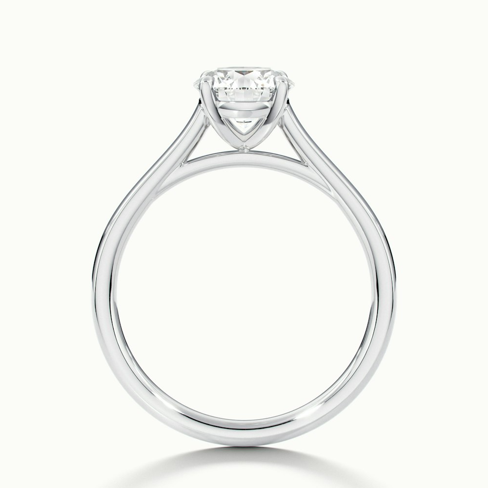 Anaya 2.5 Carat Round Cut Solitaire Moissanite Diamond Ring in 10k White Gold
