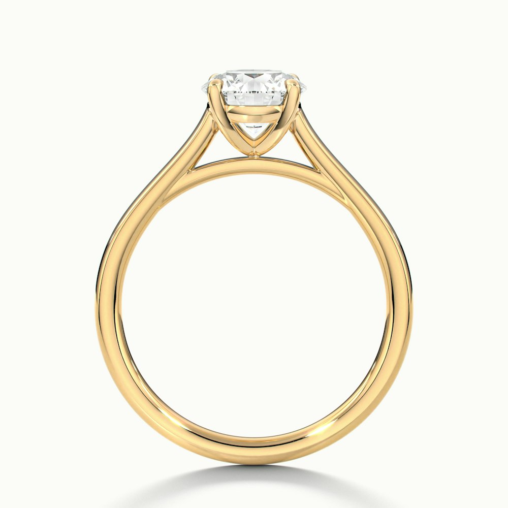 Anaya 1.5 Carat Round Cut Solitaire Moissanite Diamond Ring in 10k Yellow Gold