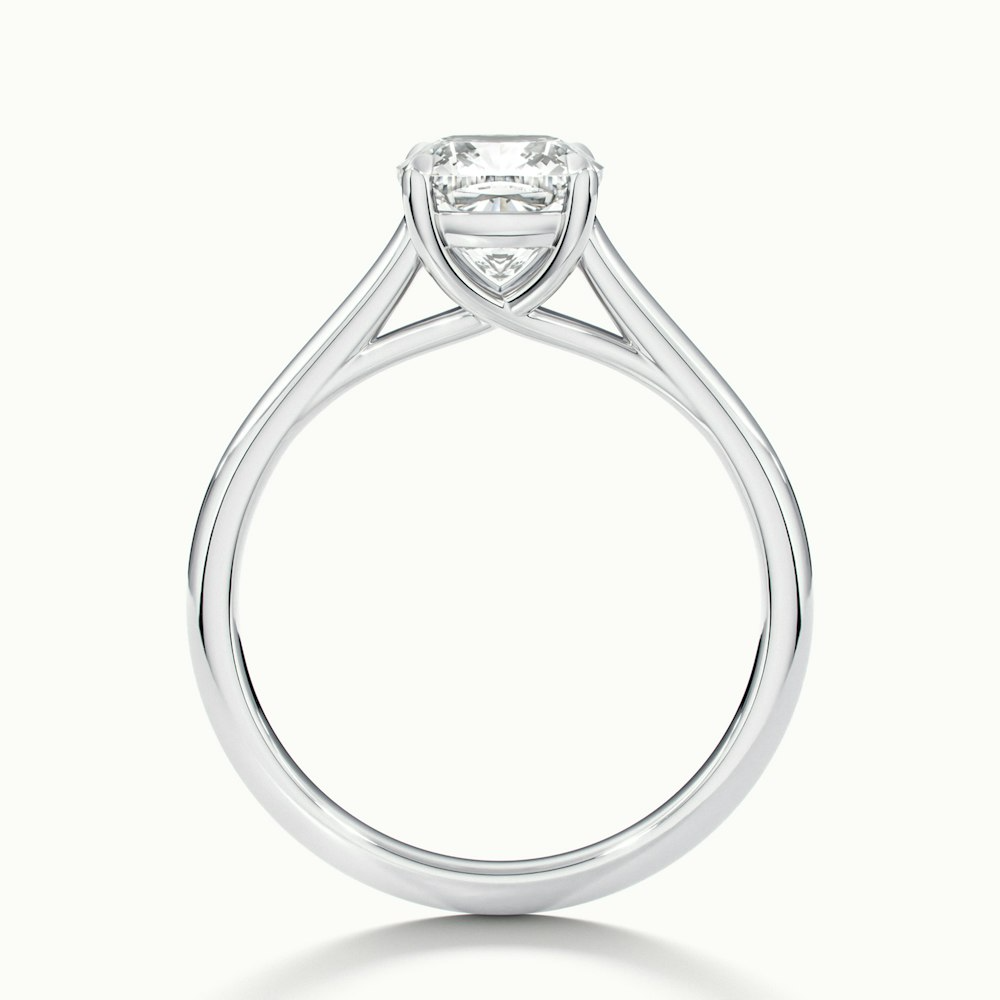 Joy 2 Carat Cushion Cut Solitaire Lab Grown Engagement Ring in Platinum