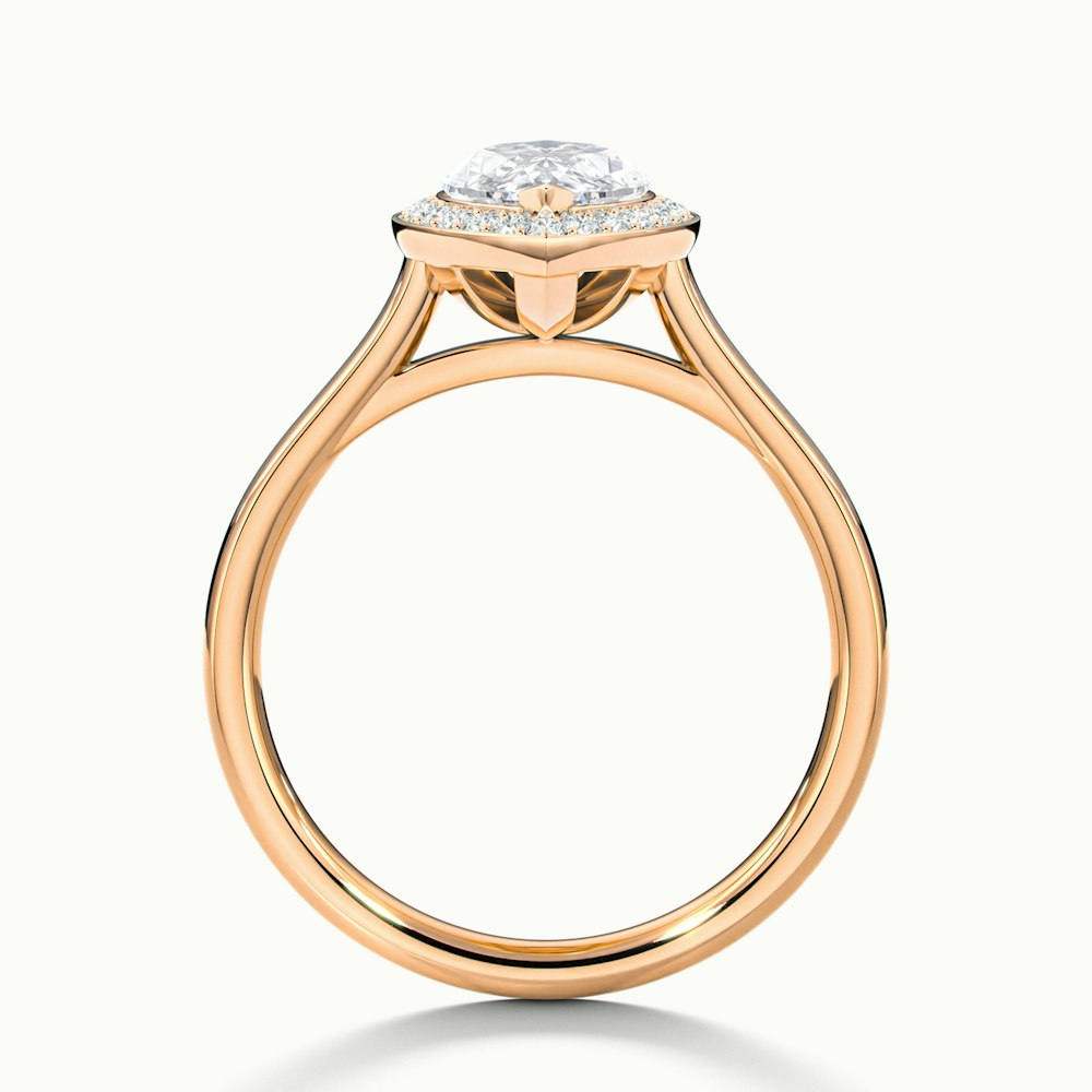 Carla 2 Carat Marquise Halo Lab Grown Diamond Ring in 10k Rose Gold